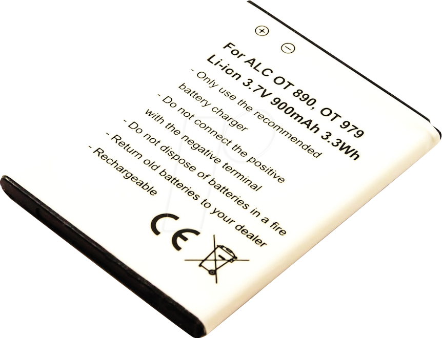 AKKU 10346 - Smartphone-Akku für Alcatel-Geräte, Li-Ion, 900 mAh