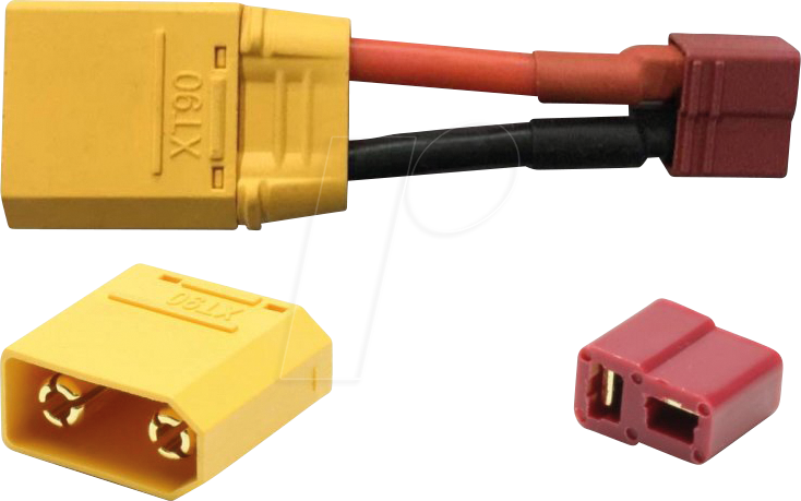 PICHLER X6455 - Steckverbinder für Li-Polymer-Akkus, Adapter XT90 - T Stecker