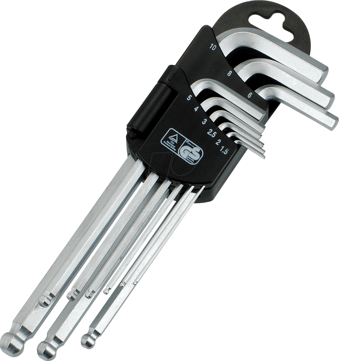 INNEN 6KANT L - Stiftschlüsselsatz, Innensechskant, 1,5-10, 9-teilig, lang