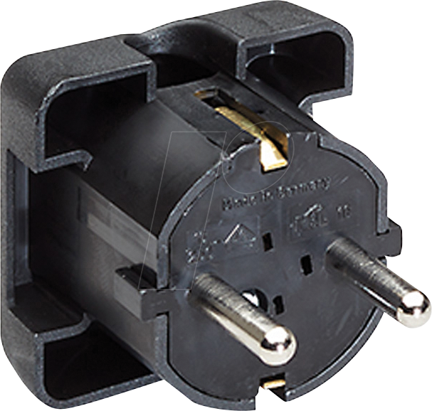 BACH 911.170 - Schutzkontaktstecker Typ F - CEE 7/4, schwarz