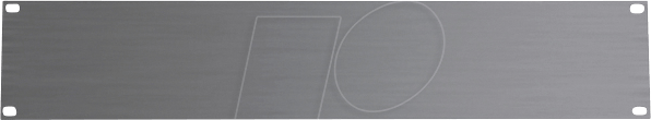 VC1932.200 - Blindplatten, 482,6 mm (19''), 2 HE, 3 Stück