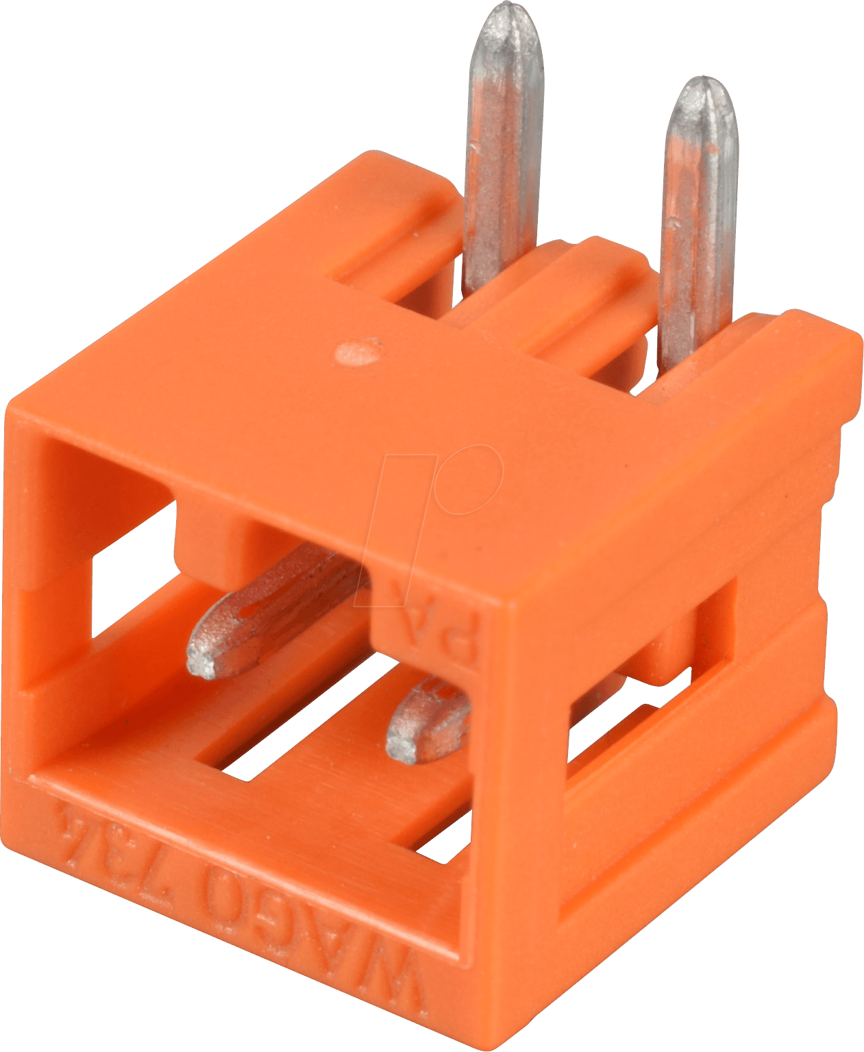 WAGO 734-262 - Print-Stiftleiste, Mini, RM 3,81, gewinkelt, 2-polig