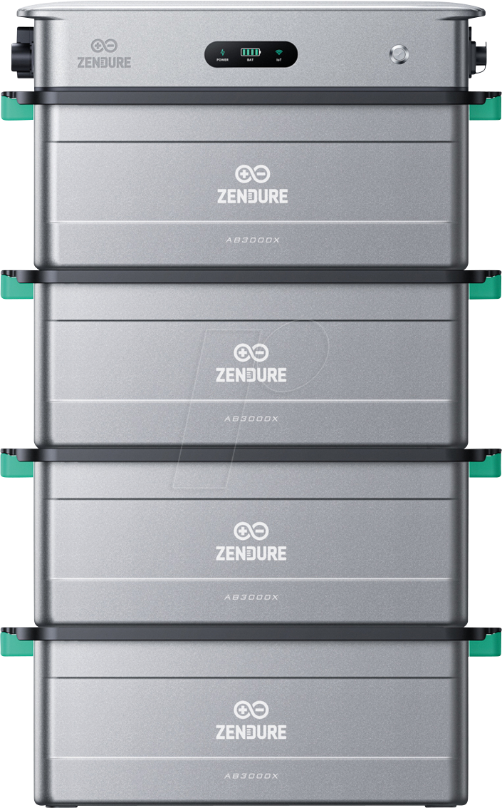 ZEN SF2400AC X4 - Zendure SolarFlow 2400 AC + 4 x AB3000X, 11520 Wh