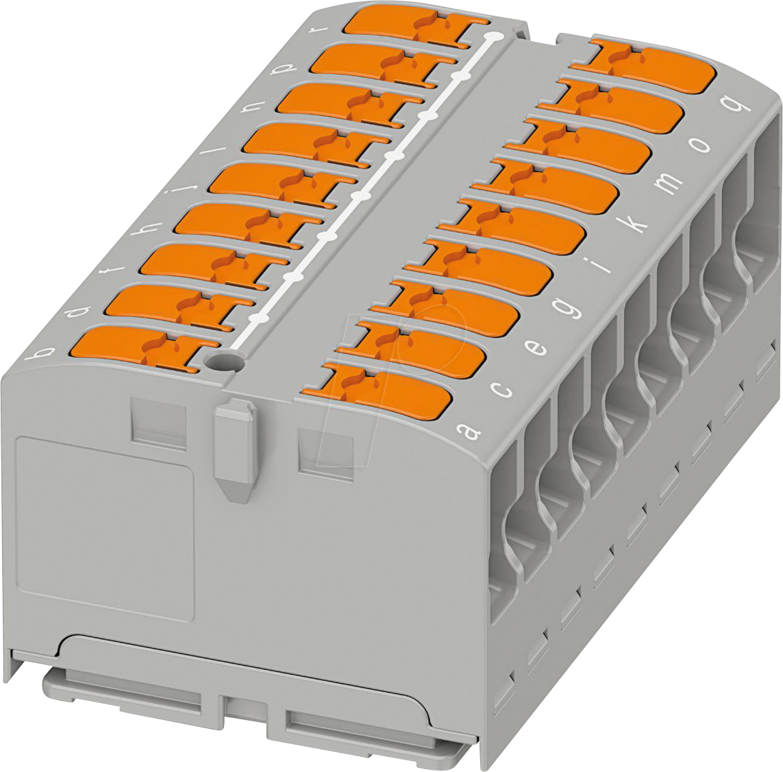 PHOE 1019577 - Verteilerblock - PTVFIX 18X2,5, grau