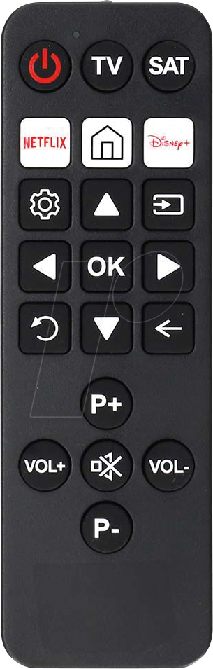 N TVRC23SNBK - Universal-Fernbedienung, Vorprogrammiert