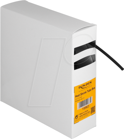 Thumbnail - DELOCK 19963 - Schrumpfschlauch Box, mit Innenkleber, 5 m x 3,2 mm schwarz