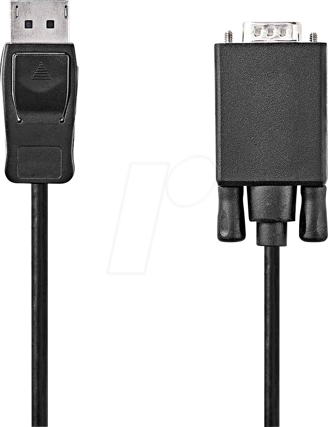 N CCGL37301BK10 - Kabel, DP-Stecker > VGA-Stecker, 1 m