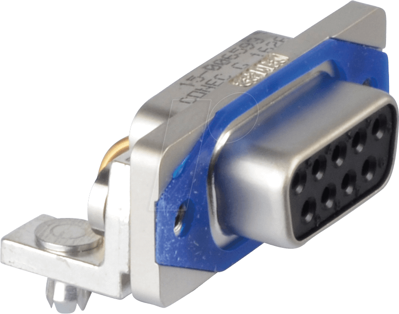 D-SUB BU09 GE - SlimCon D-Sub - Buchse, 9-pol, IP67, PCB-Clip