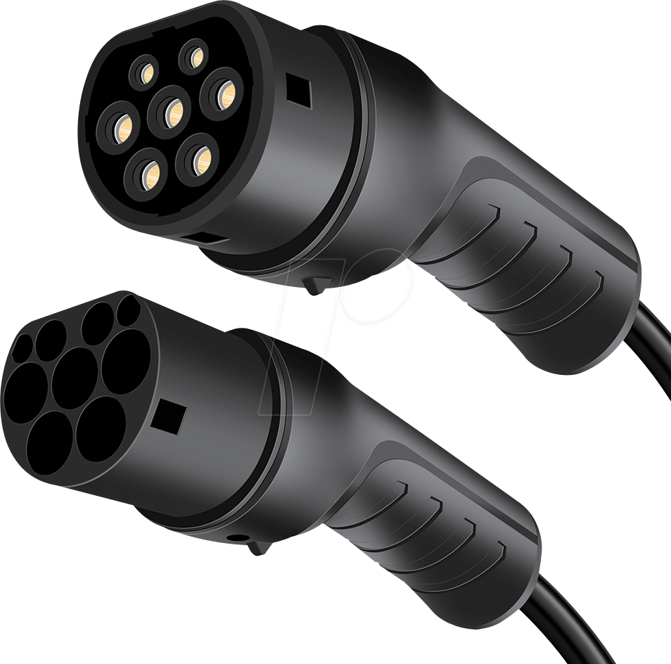 LOGILINK EVC0122 - Typ 2 Kabel, für E-Fahrzeuge, 22 kW, 32 A, 3 Phasen, 7,5 m