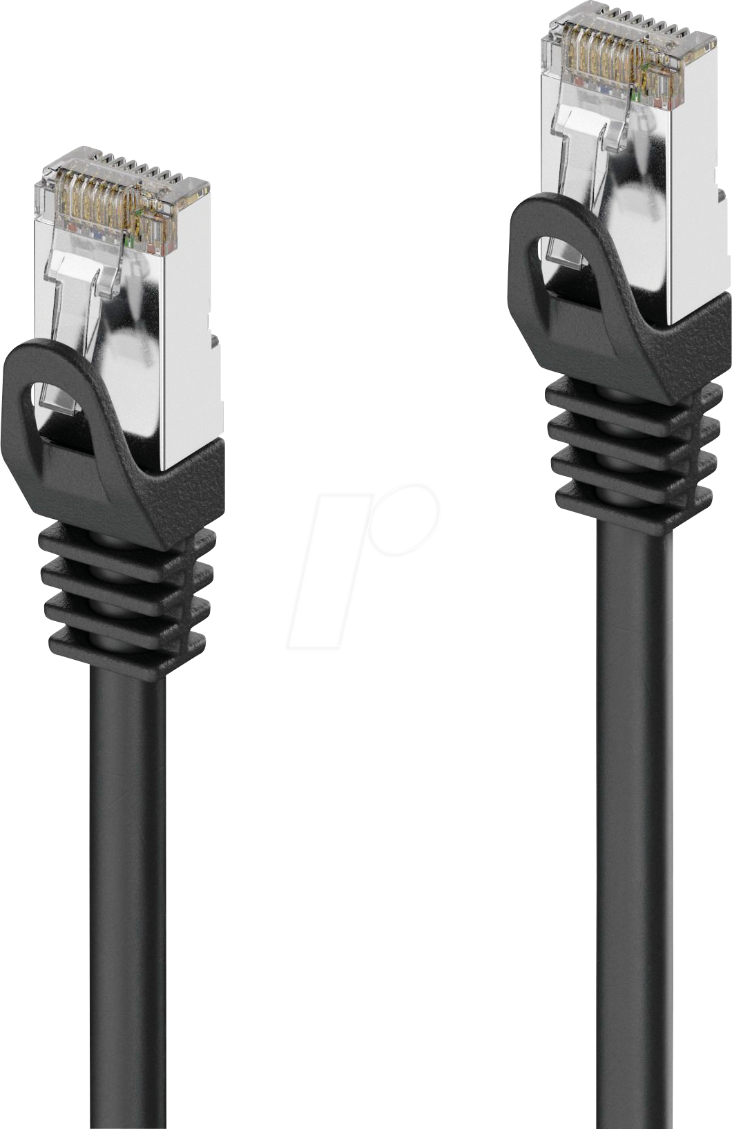 PURE IQP1000250 - Patchkabel Cat.6a, S/FTP, schwarz, 25 m