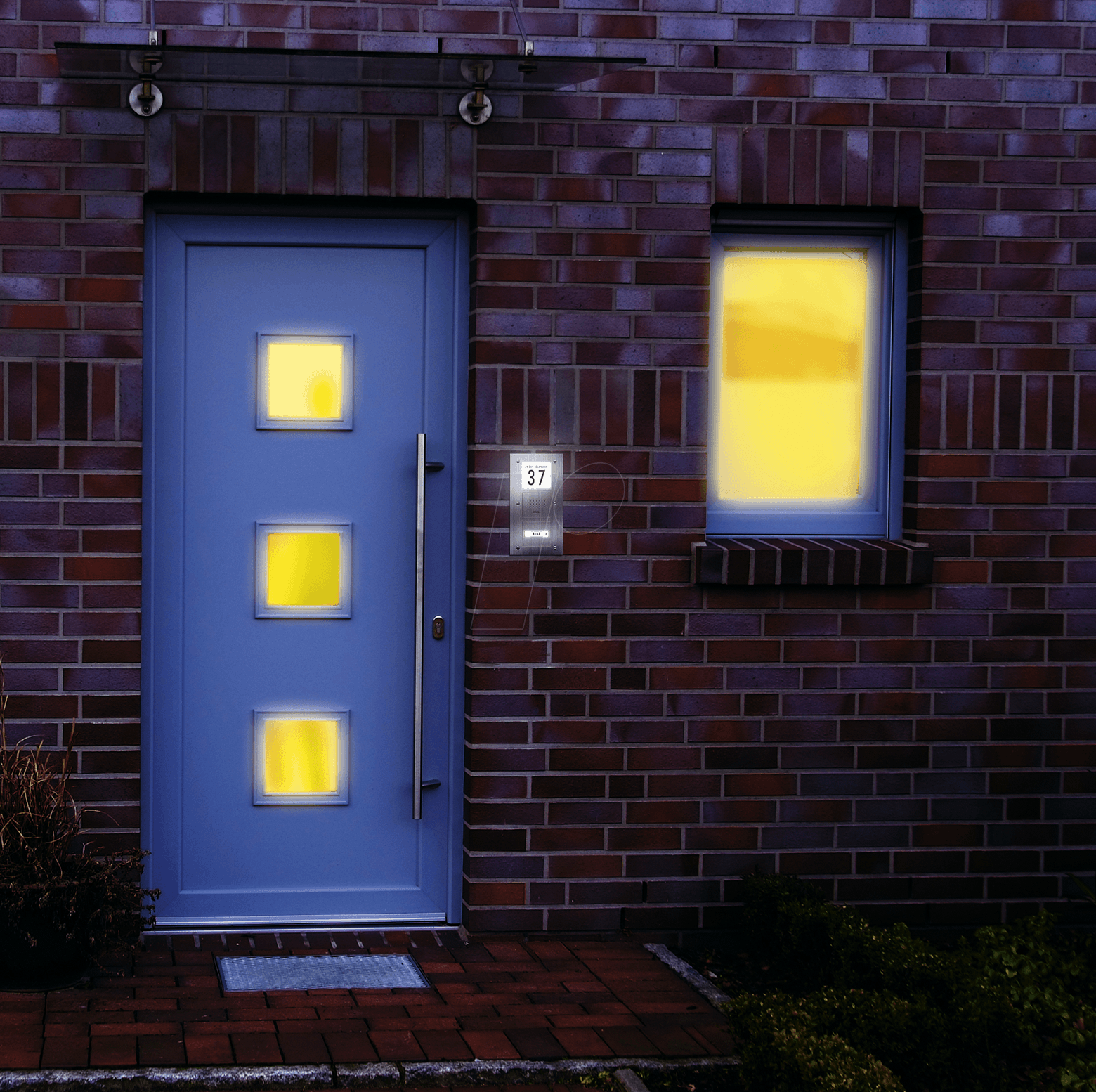 KT 2 EG - Aufputz-Klingeltaster, 2-reihig, Edelstahl