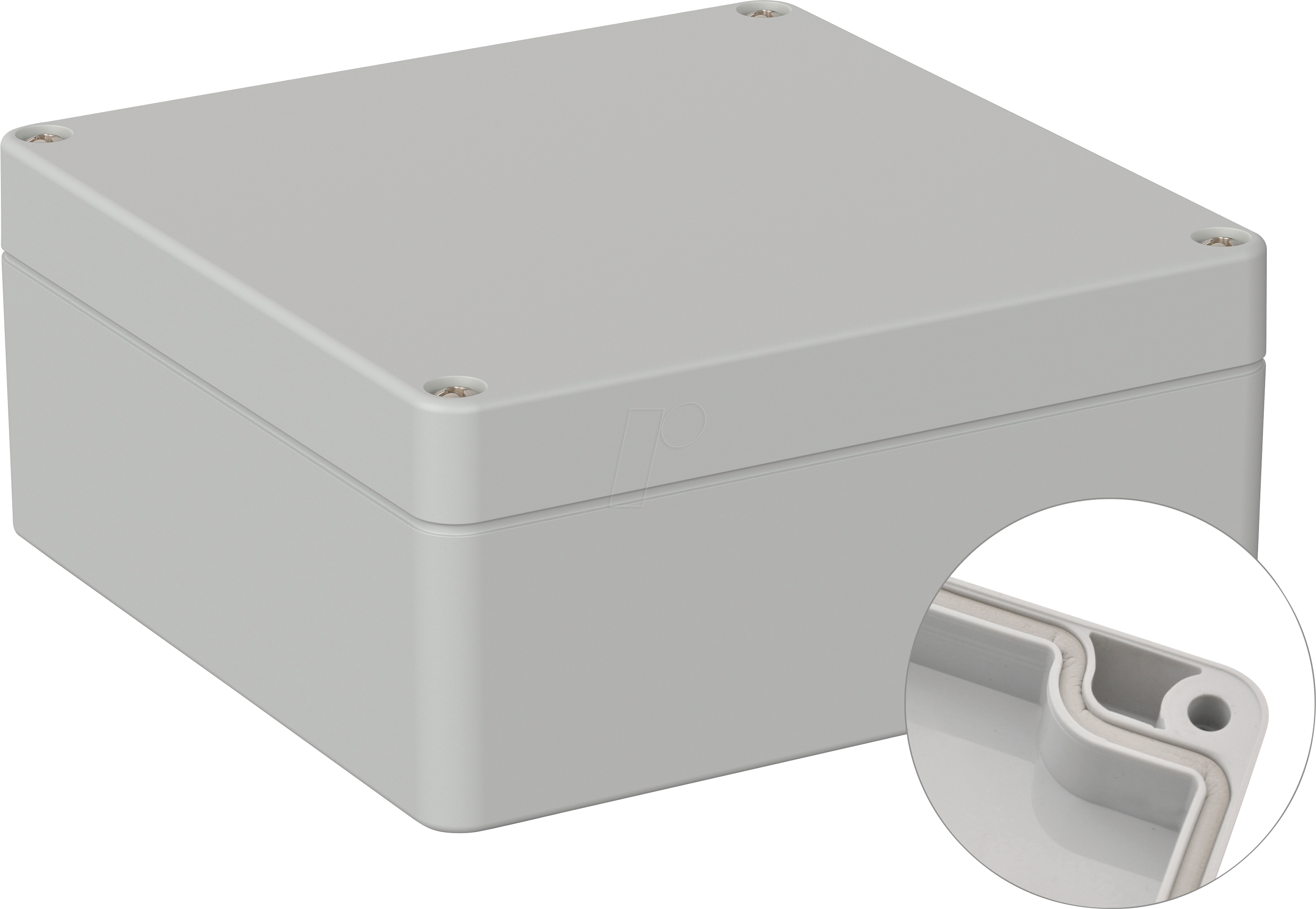 5U210700 - Industriegehäuse, 122 x 120 x 55 mm, IP66, lichtgrau