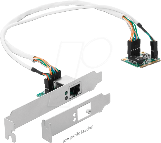 DELOCK 95265 - Netzwerkkarte, Mini-PCI, Gigabit Ethernet, 1x RJ45