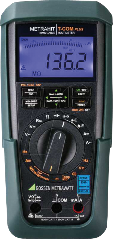 METRAHIT T-COM - Multimeter METRAHIT T-COM plus, digital, 3100 Counts, TRMS