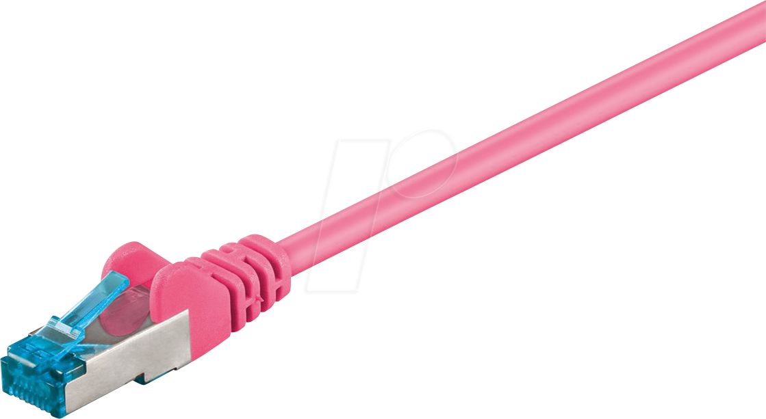 GOOBAY 94144 - Cat.6a S/FTP PiMF Patchkabel, CU, magenta, 15 m