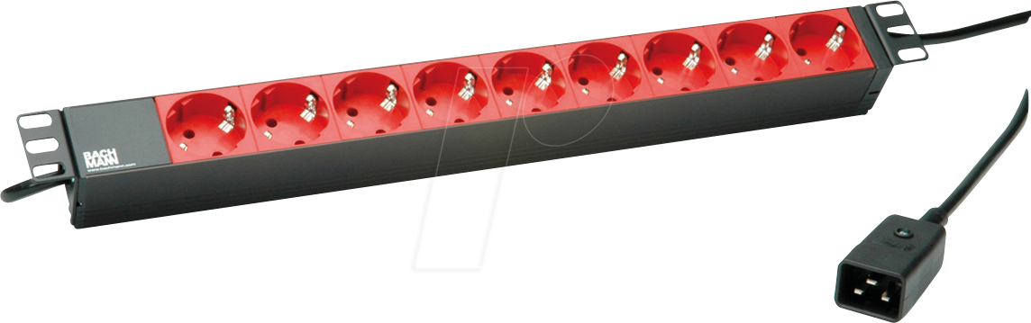 Thumbnail - BACH 333.937 - Steckdosenleiste, 19'', 9-fach