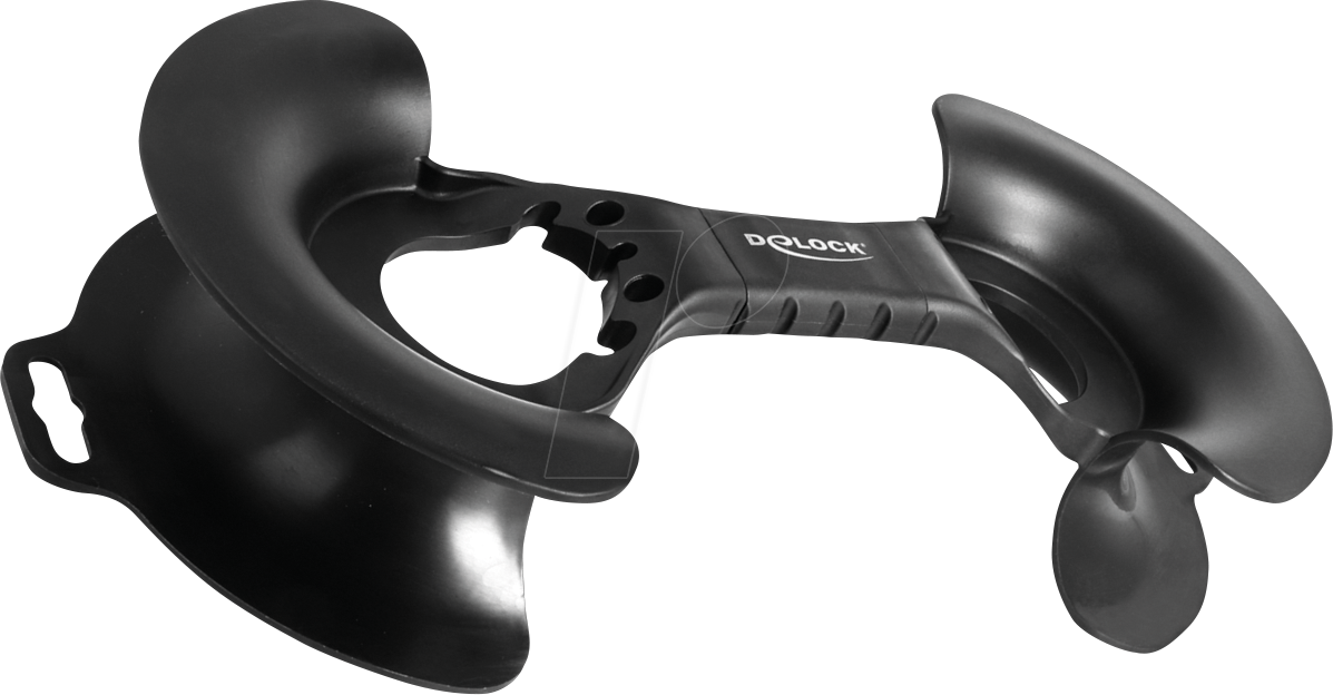 DELOCK 18435 - Kabelaufwickler, 375 x 170 mm, schwarz