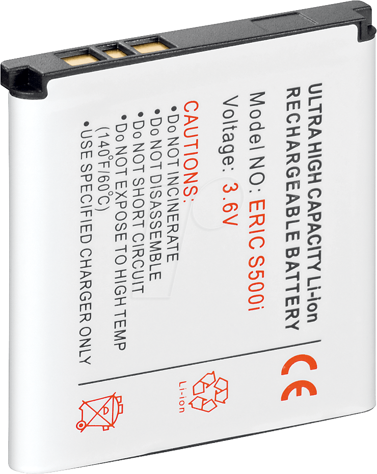 Thumbnail - HCP 1512-LI - Ersatzakku für Sony Ericsson, C510 / C902, Li-Ion, 900 mAh