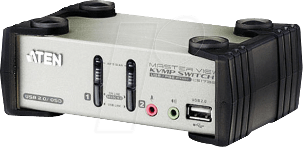 Thumbnail - ATEN CS1732B - KVM Switch 2-Port USB/VGA - USB-Hub