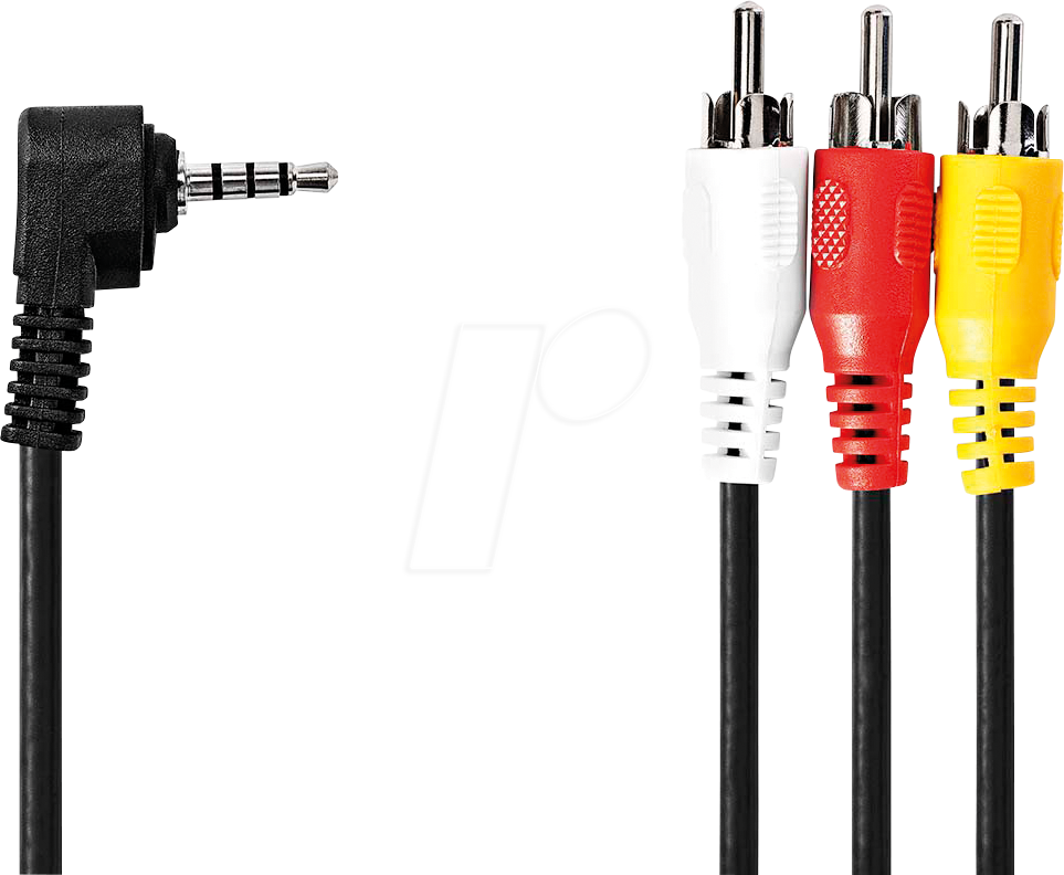N CVGL22400BK20 - Audio-Video-Kabel, 3.5 mm Stecker 3x Cinch-Stecker, 2.00m, R