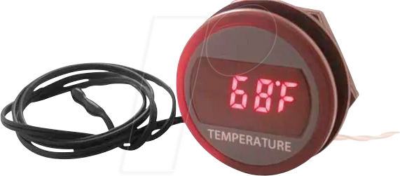 DMR201TMPRC - LCD-Einbaumessgerät, Thermometer, 3-stellig, rot, -35 … +105 °C