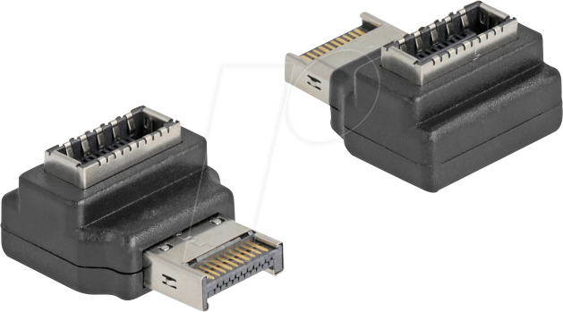 DELOCK 67237 - 90° Adapter USB 10 Gb/s A Stecker > Typ-E Key A Buchse