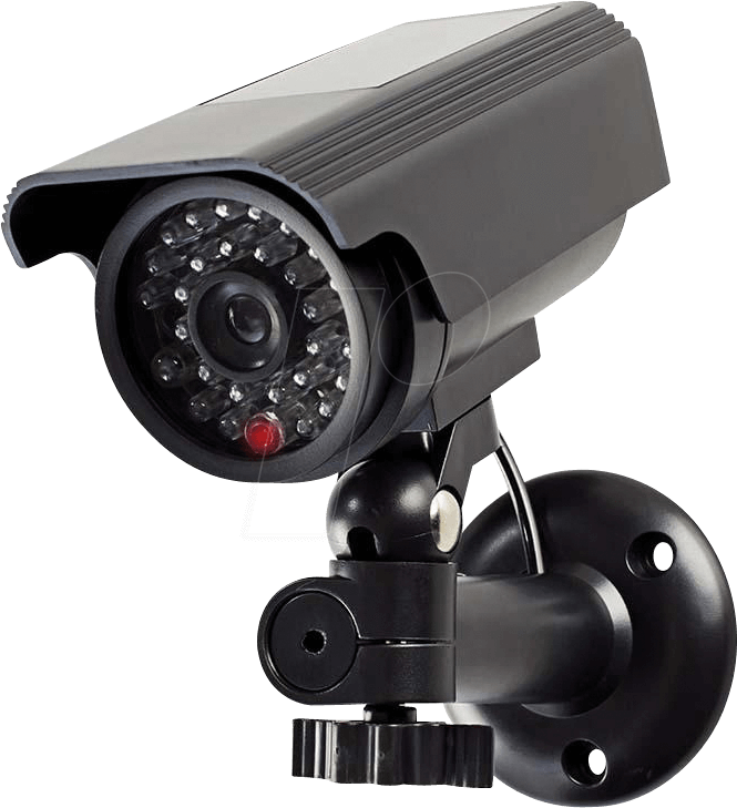 N DUMCBS10BK - Dummy-Überwachungskamera, IP44, schwarz