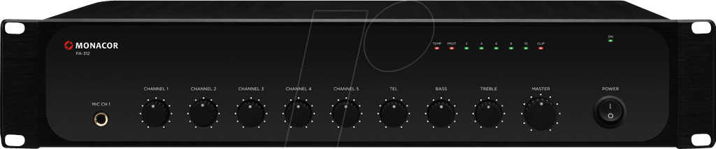 MON PA-312 - Monacor ELA-Mischverstärker, Mono, 120 W