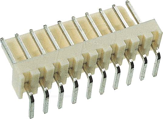 PSS 254/10W - Printstecker, Einzelstecker, gewinkelt, 10-polig