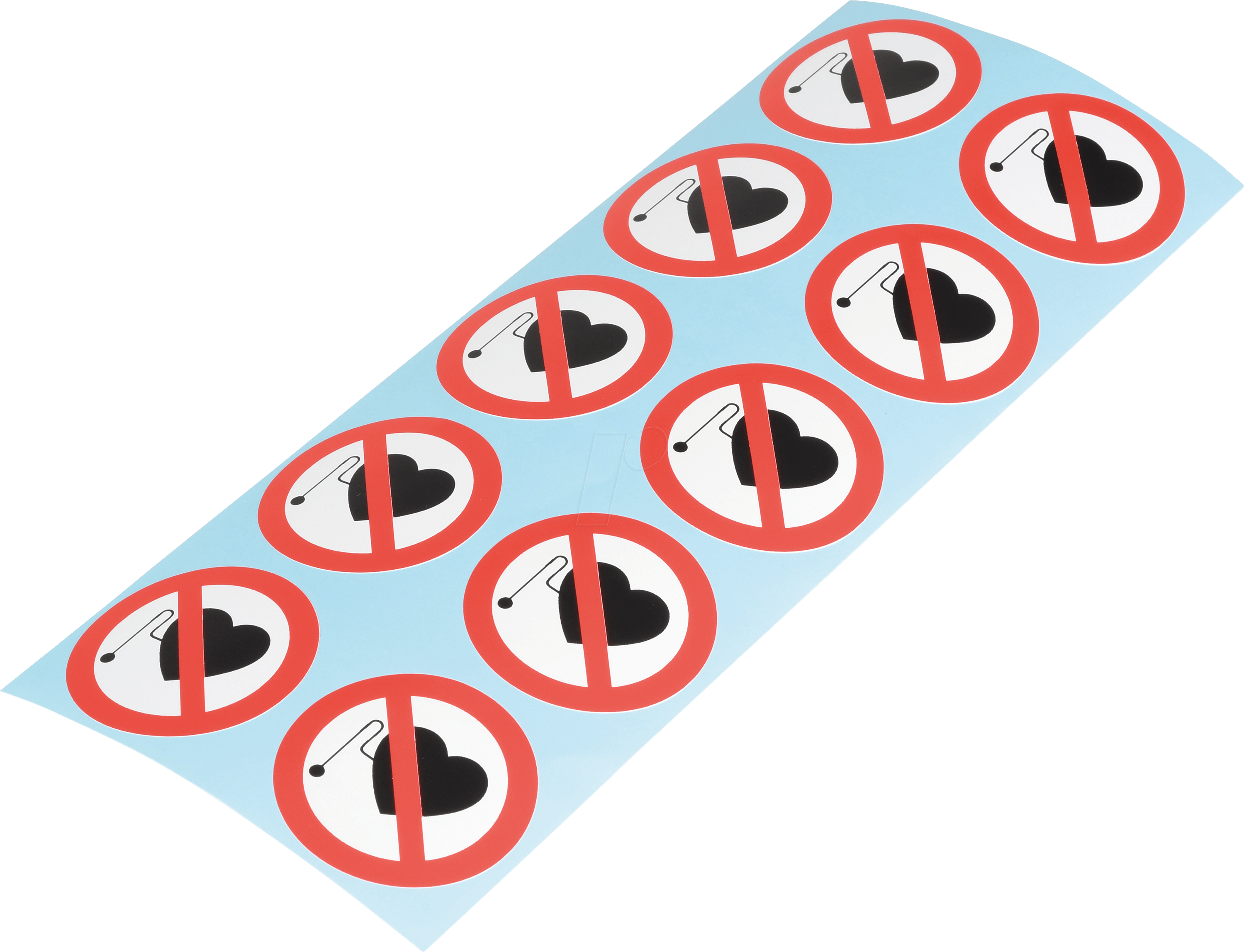 W 74121-2 - Verbotsschilder: Verbot für Personen m. Herzschrittmacher, 50 mm