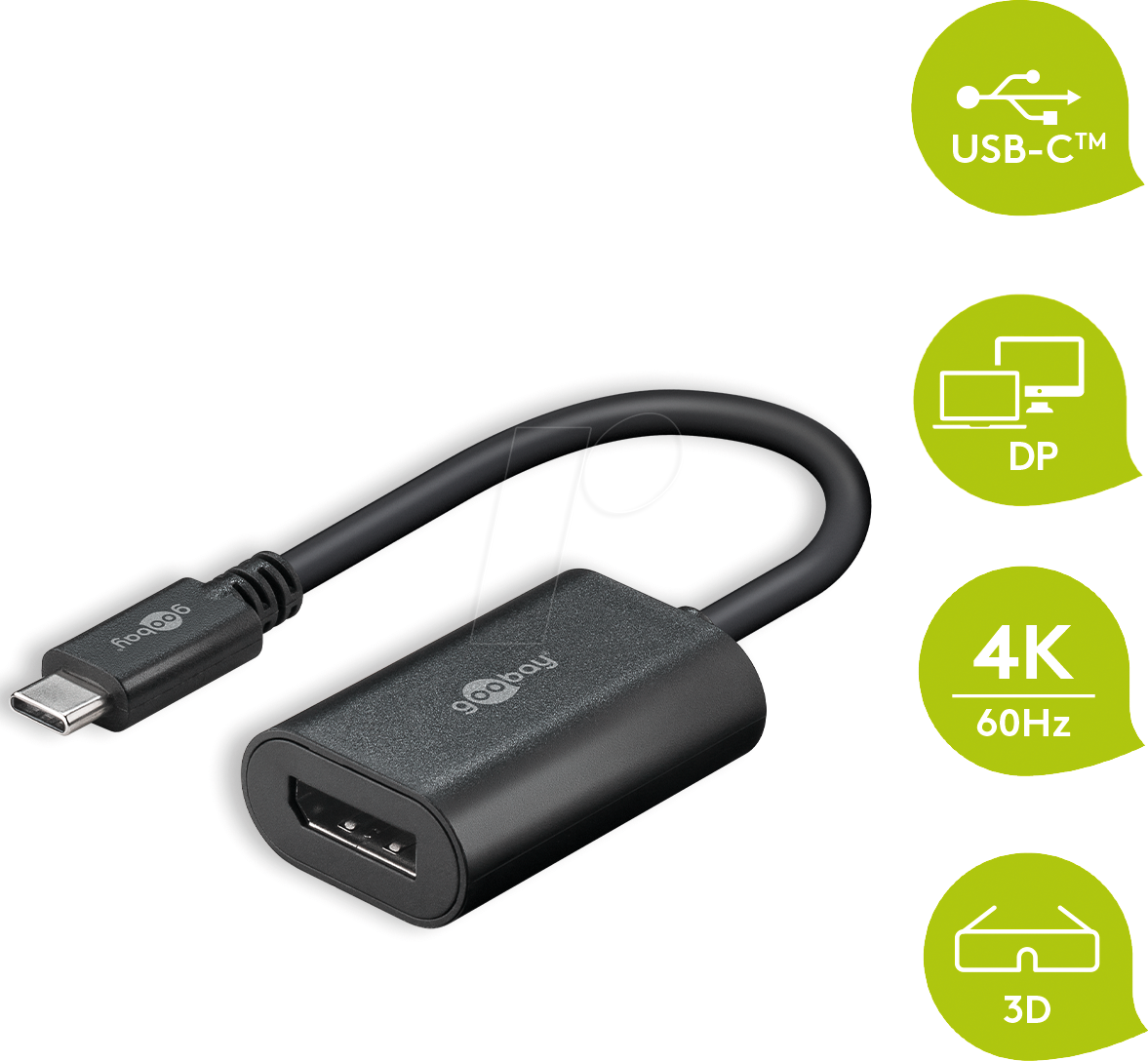 GOOBAY 38530 - USB C-Stecker > DisplayPort-Buchse