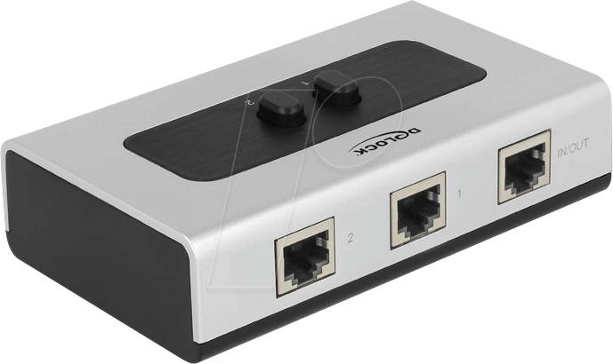 DELOCK 87673 - Switch, 2-Port, Gigabit Ethernet