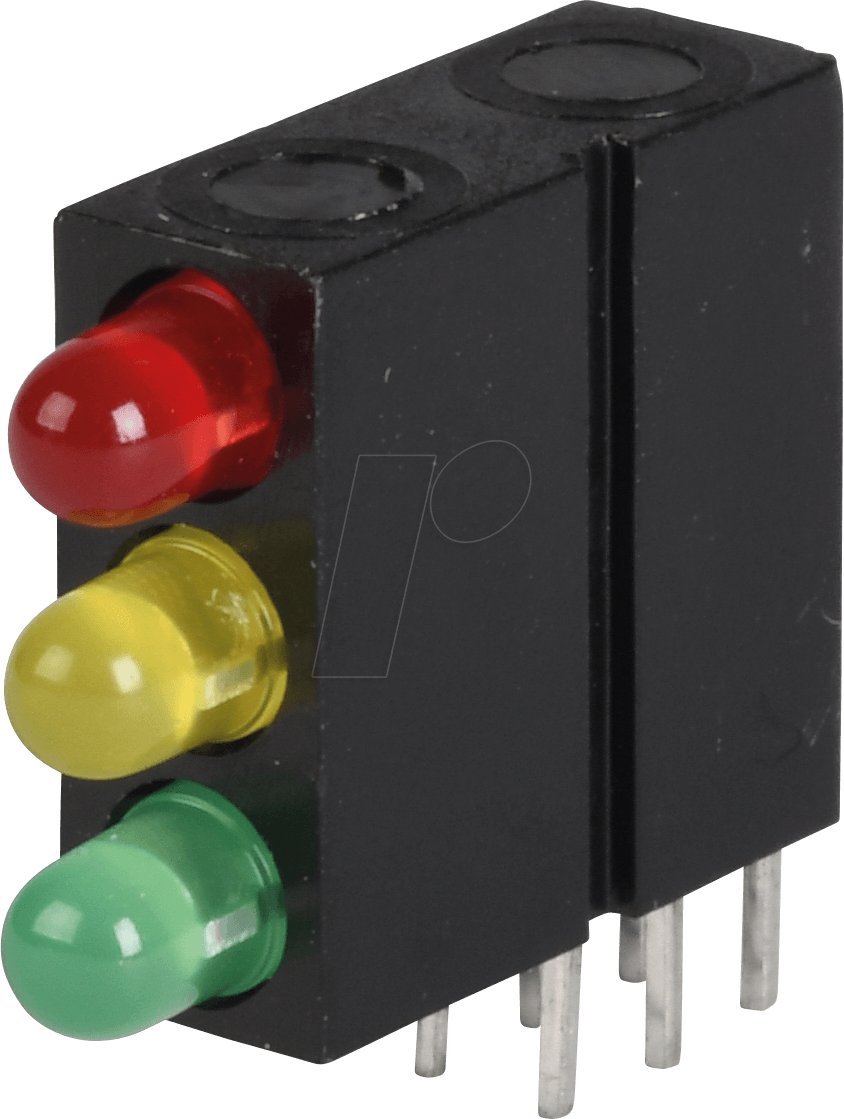 MEN 18822781 - LED-Baustein, rot/gelb/grün, 3 mm, 20 mcd, 60°