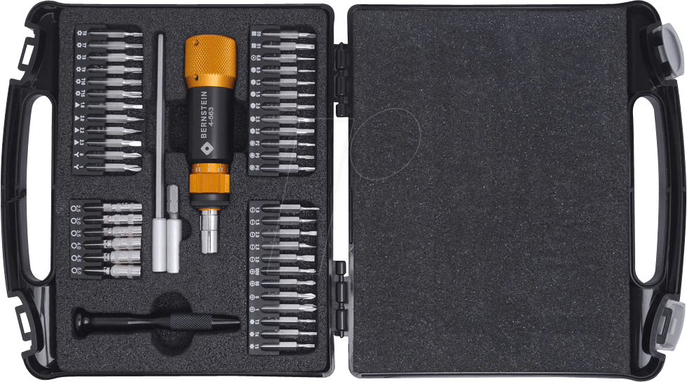 BERN 4 930 - Bit-Satz, Drehmoment, 46-teilig, 0,05 - 0,6 Nm
