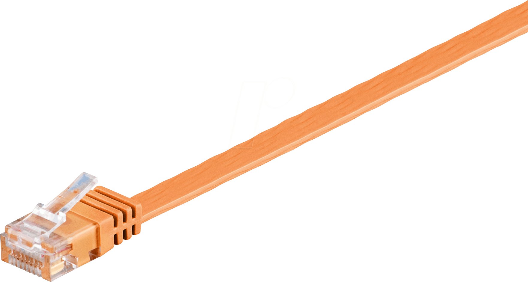 GOOBAY 96321 - Cat.6a Flachkabel orange 2 m