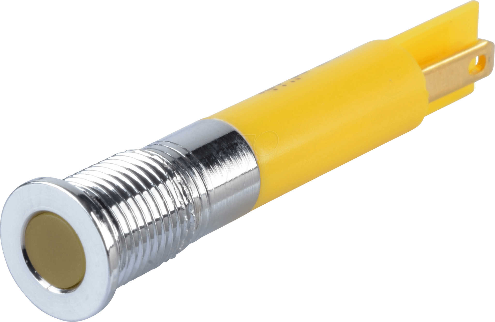 APM Q8F1C Y12E - LED-Signalleuchte, gelb, 12 V, Ø 8 mm, bündig, FASTON