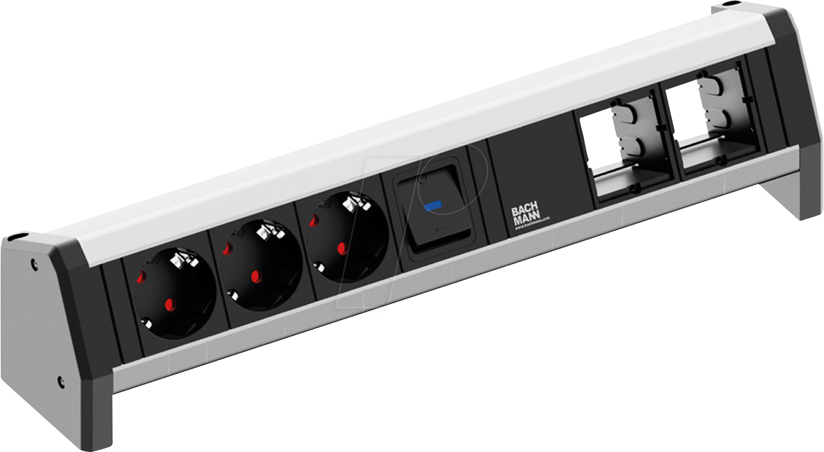 Thumbnail - BACH 902.018 - DESK 1x Schalter 3x Schutzkontakt 2x ABD GST18