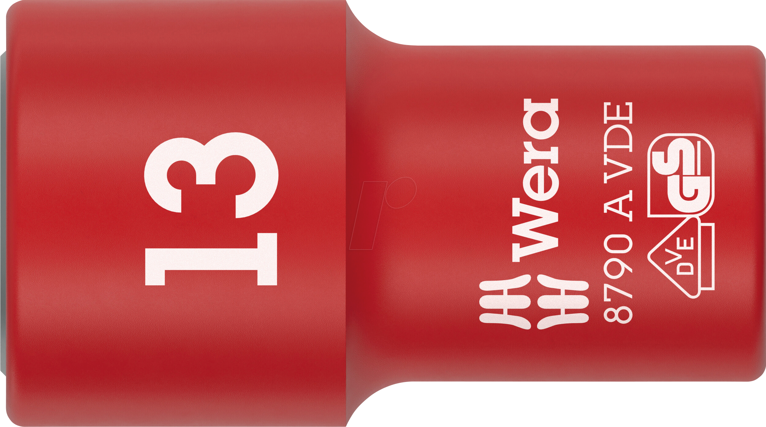 WERA 05005939001 - VDE-isolierter Steckschlüsseleinsatz, 1/4''-Antrieb 13.0x41.0