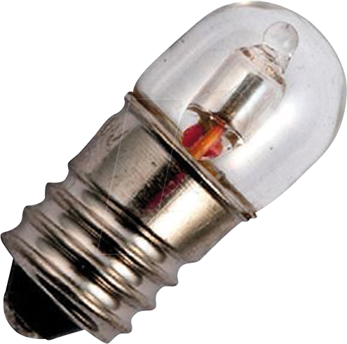 SCHI 102397900 - E10 T9x23 220-240V WE 10Khrs Klar Red Neon Glass