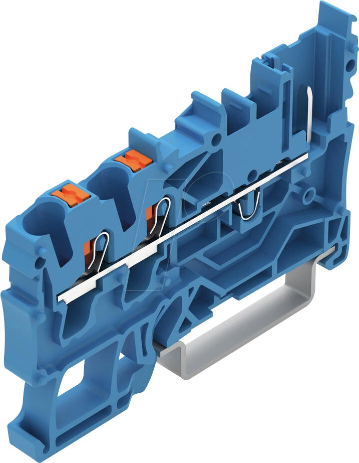 WAGO 2022-1304 - 2-Leiter/1-Pin-Basisklemme, 2,5 mm², blau