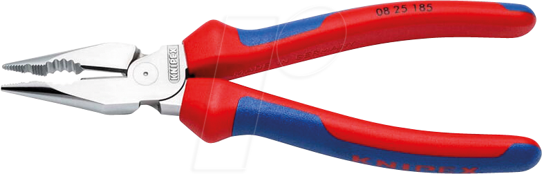 KN 08 25 185 - Spitzkombizange, 185 mm, Kopf poliert