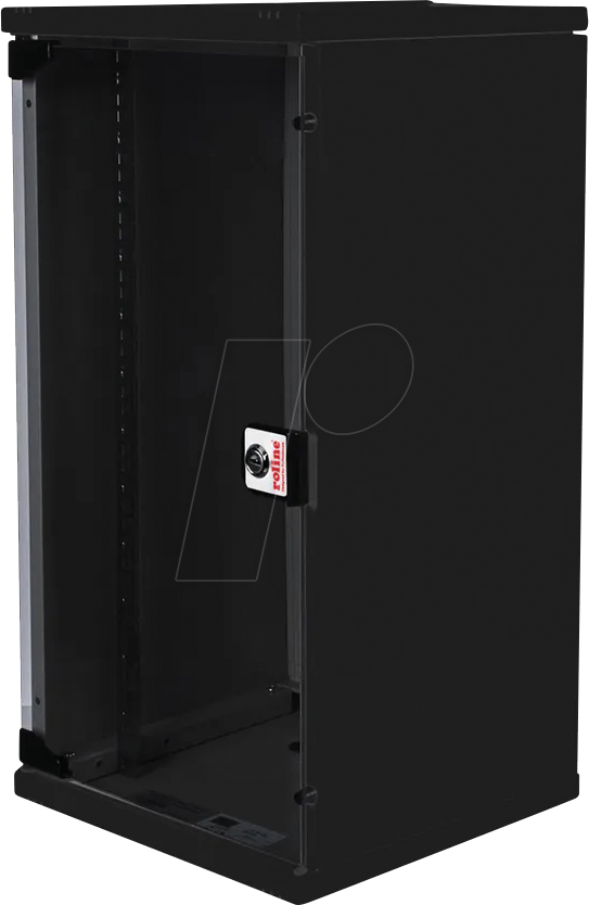 ROLINE 26210195 - 10'' Wandgehäuse, 12 HE, 300mm Tiefe, schwarz