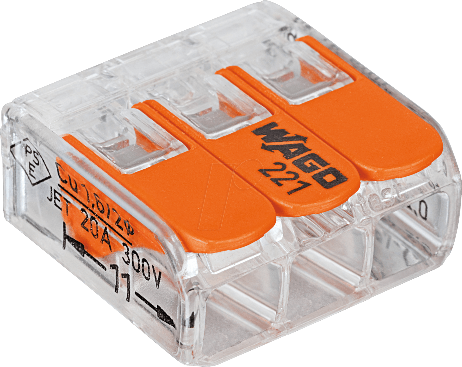 WAGO 221-413 - Verbindungsklemme, 3-Leiteranschluss