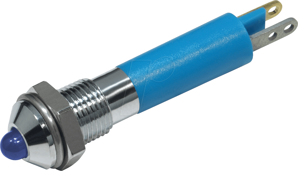 LED 1902-12BL - LED-Signalleuchte, Außenrefl., 3 mm, blau, 12 V, Ø6 mm