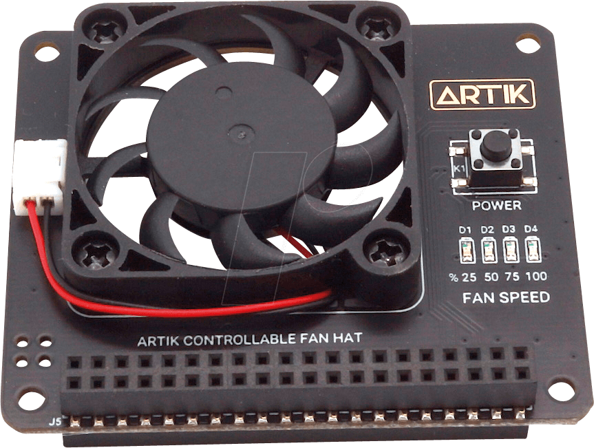 RPI SHD FAN40 - Raspberry Pi Shield - Lüfter 40x40mm, für Stiftleiste