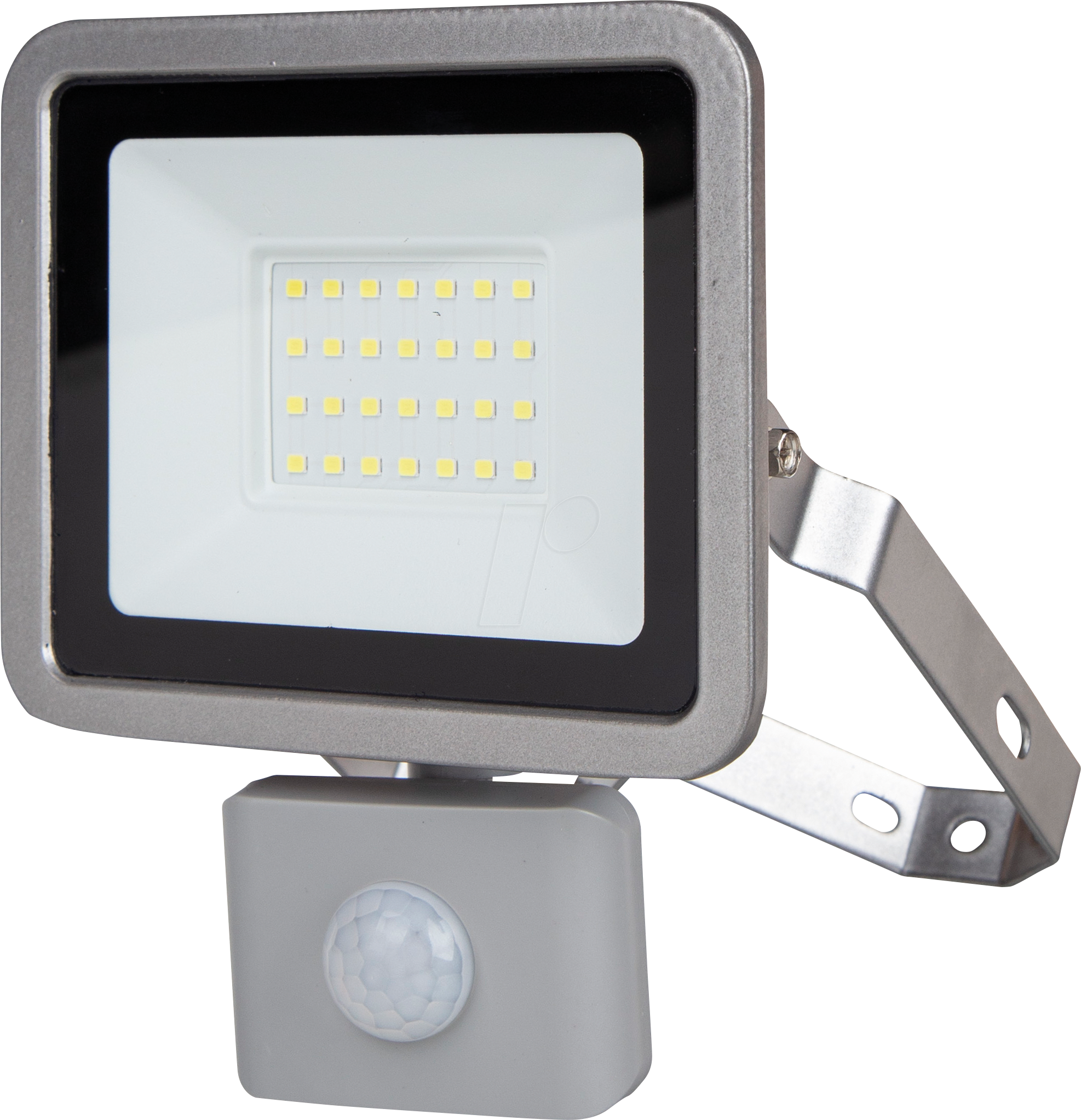 REV 2707615020 - LED-Flutlicht, 20 W, 1700 lm, 6500 K, IP44, Sensor, silber
