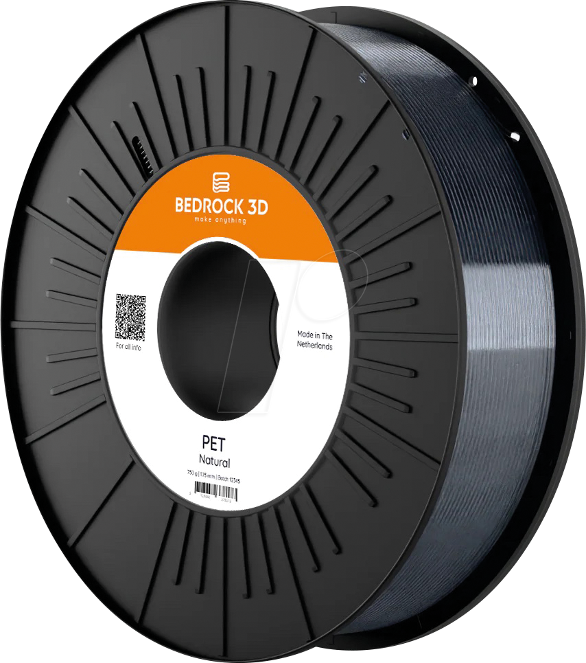BEDROCK 3D 24504 - Filament, PET, natural, 1,75 mm, 4500 g