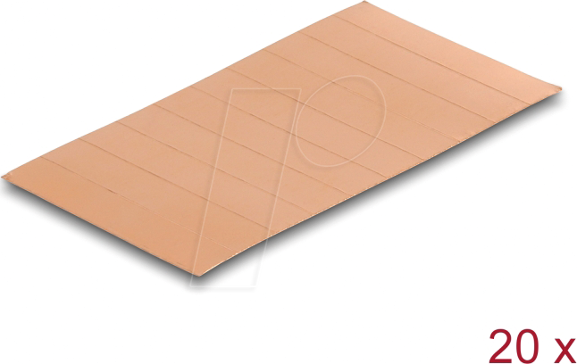 DELOCK 66974 - Kupferstreifen 35 x 7 mm, selbstklebend, 200 Stück