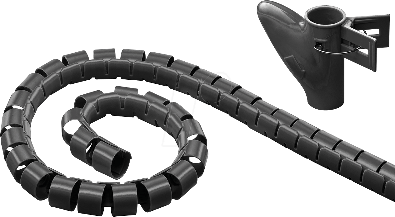 GOOBAY 51924 - Kabelmanagement, Kabelkanal 2,5m, schwarz