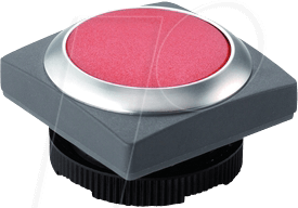 RAFI 38.92.05 - FS+ 22 - Drucktaster - quadrat, metall, rt, bel